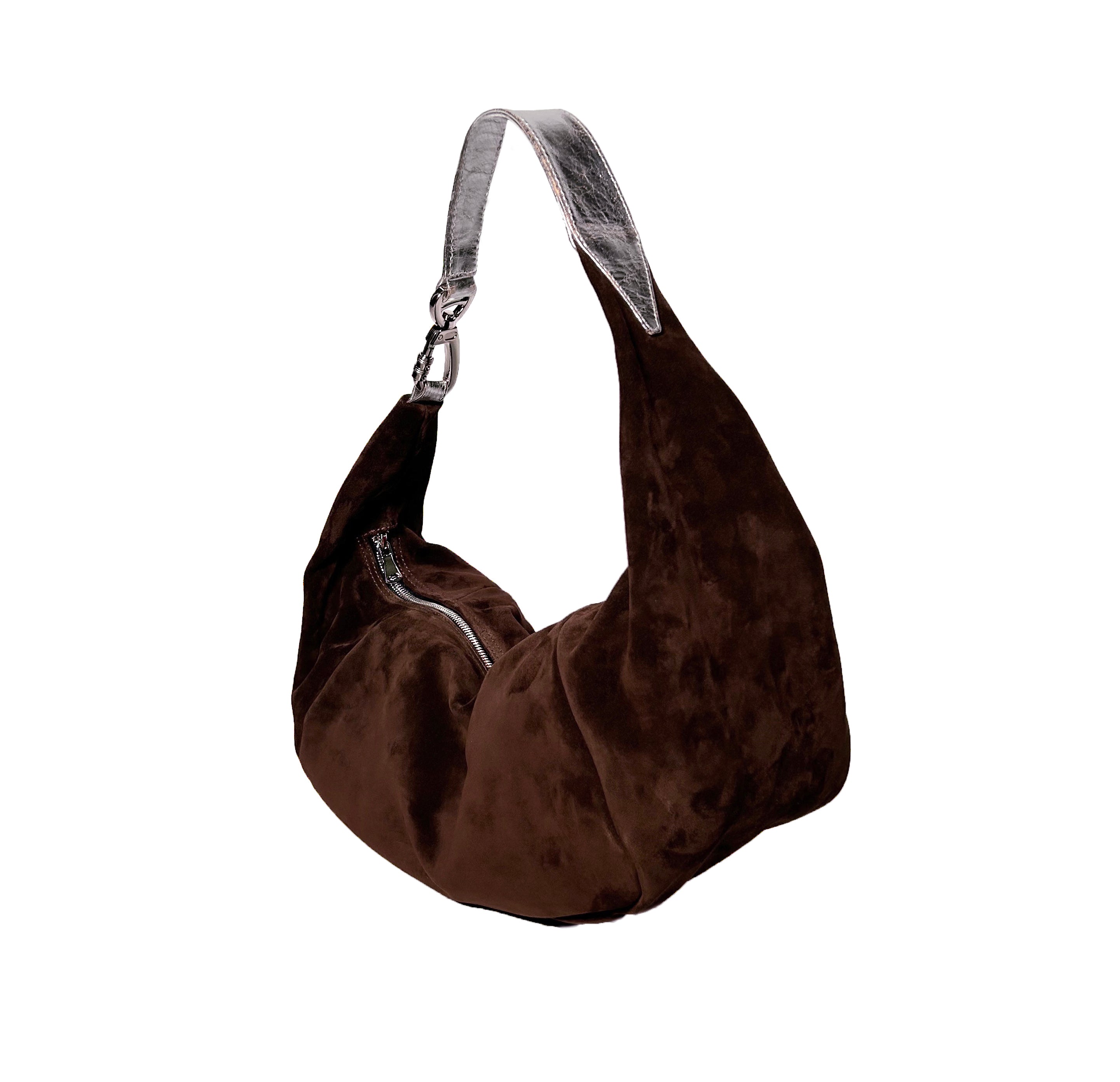 Chocolate Suede Bag